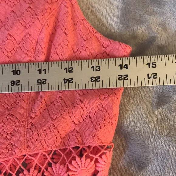 Free People Dress Daisy Pink Crochet Lace Skater size 2 - Picture 14 of 16